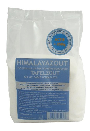 Esspo Himalayazout tafelzout wit fijn navul (950 Gram)