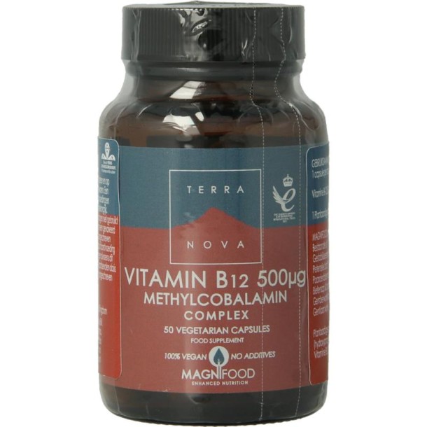 Terranova Vitamine B12 500 mcg complex (50 Vegetarische capsules)