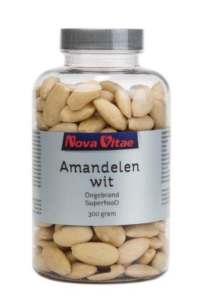 Nova Vitae Amandelen wit ongebrand raw (300 Gram)