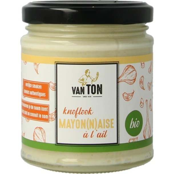 Van Ton Mayonaise knoflook bio (160 Gram)