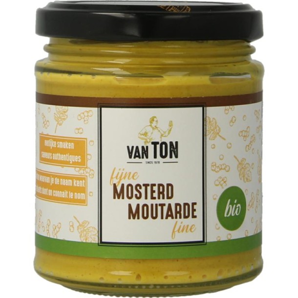 Van Ton Mosterd fijn bio (170 Gram)