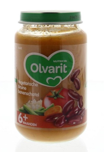 Olvarit Vegetarische bruinen bonenschotel 6M02 (200 Gram)