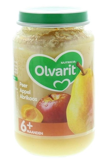 Olvarit Peer appel abrikoos 6M55 (200 Gram)