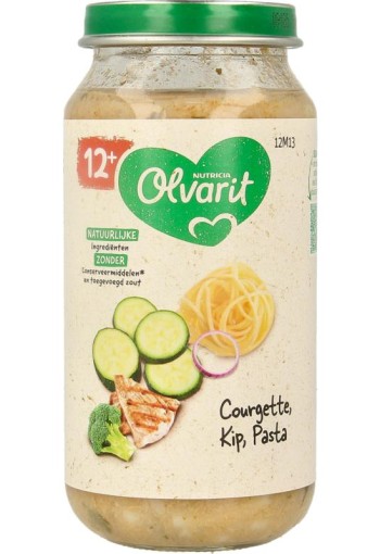 Olvarit Courgette kip pasta 12M13 (250 Gram)