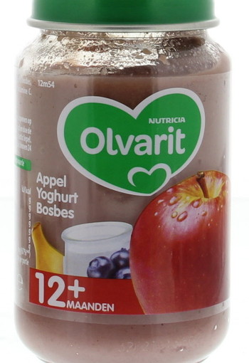 Olvarit Appel yoghurt bosbes 12M54 (200 Gram)