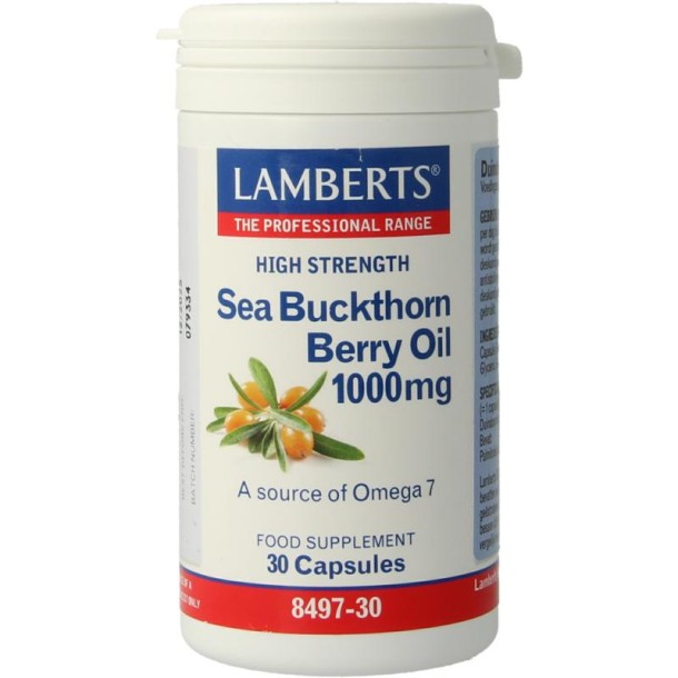 Lamberts Duindoorn olie 1000mg - Sea buckthorn berry oil (30 Capsules)