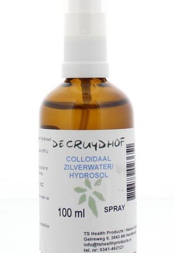 Cruydhof Colloidaal zilverwater spray hydrosol uitwendig (100 Milliliter)