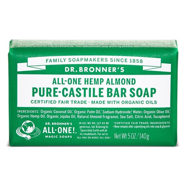 Dr Bronners Barsoap amandel (140 Gram)