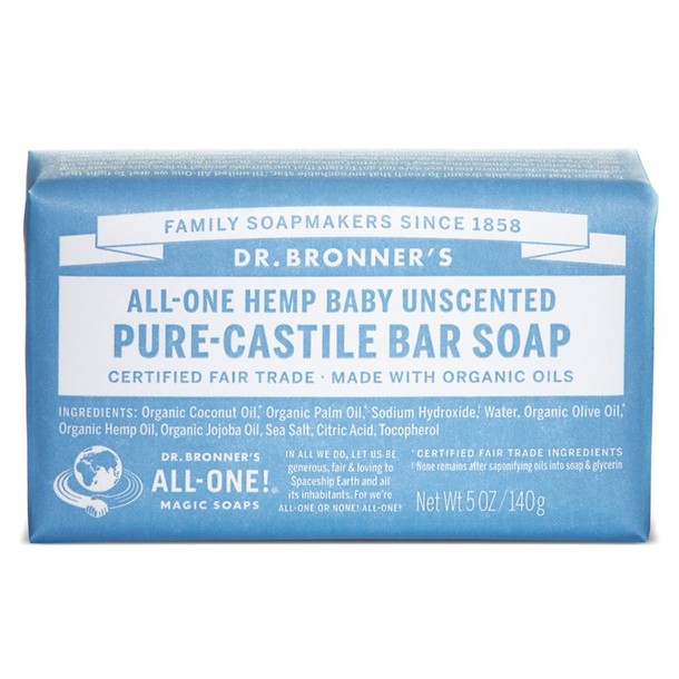 Dr Bronners Barsoap baby mild (140 Gram)