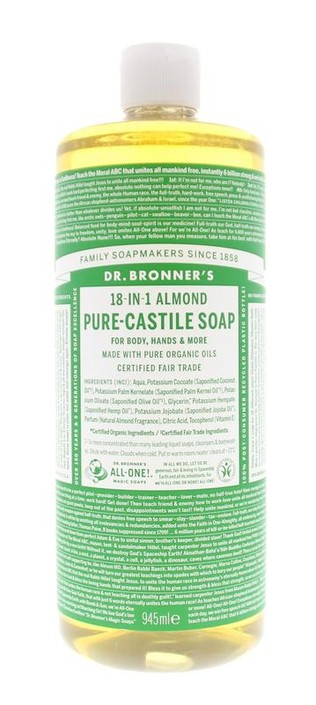 Dr Bronners Liquid soap amandel (945 Milliliter)
