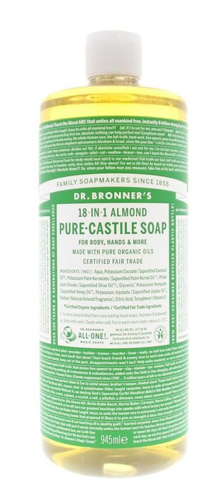 Dr Bronners Liquid soap amandel (945 Milliliter)