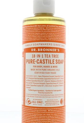 Dr Bronners Liquid soap tea tree (475 Milliliter)