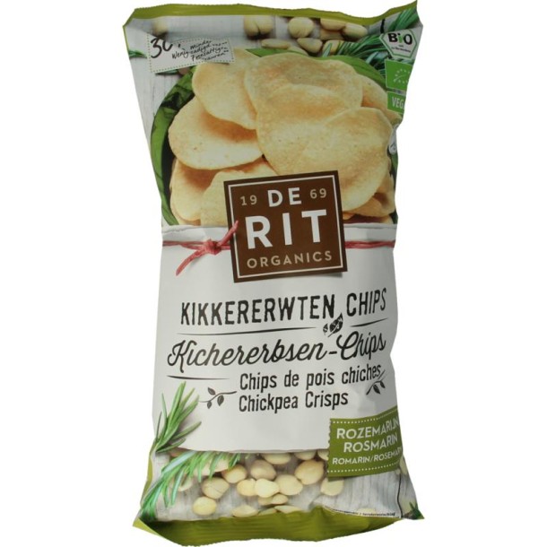 De Rit Kikkererwtenchips rozemarijn bio (75 Gram)