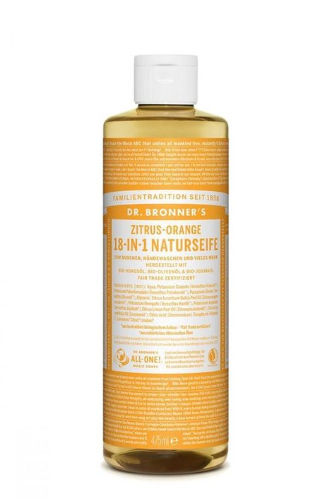 Dr Bronners Liquid soap citrus/orange (475 Milliliter)