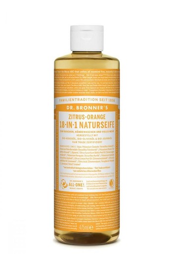 Dr Bronners Liquid soap citrus/orange (475 Milliliter)