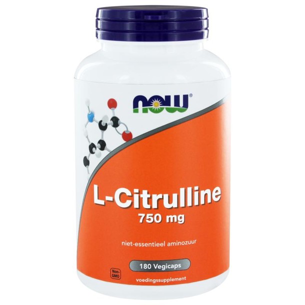 NOW L-Citrulline 750mg (180 Vegetarische capsules)