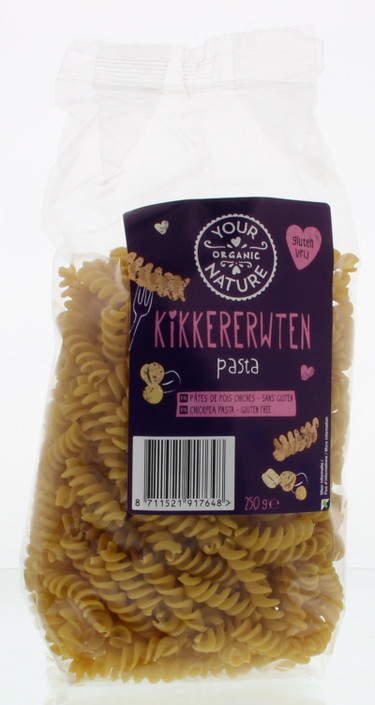 Your Organic Nat Kikkererwten fusilli glutenvrij (250 Gram)