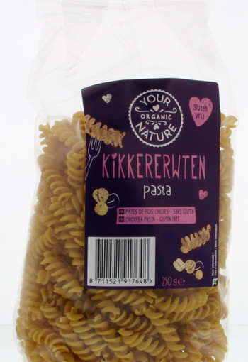 Your Organic Nat Kikkererwten fusilli glutenvrij (250 Gram)