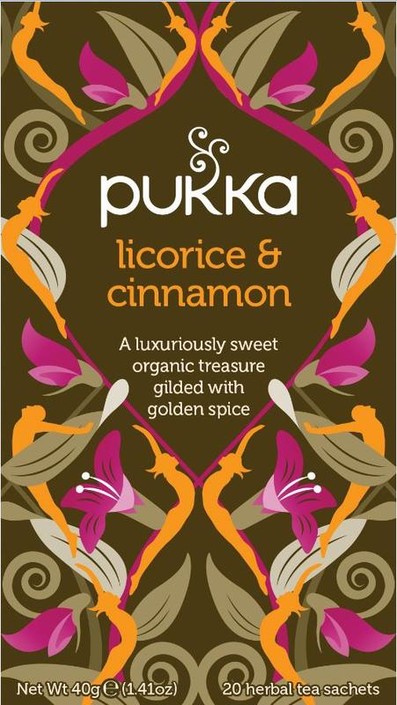 Pukka Licorice & cinnamon thee bio (20 Zakjes)