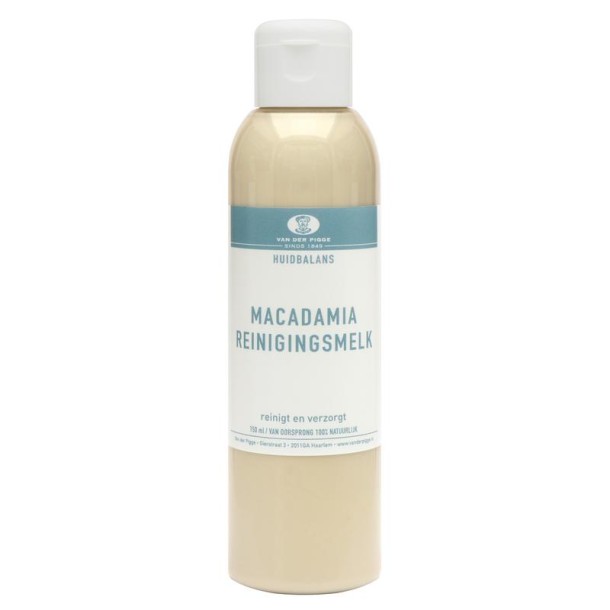 Van der Pigge Huidbalans reinigingsmelk macadamia (150 Milliliter)