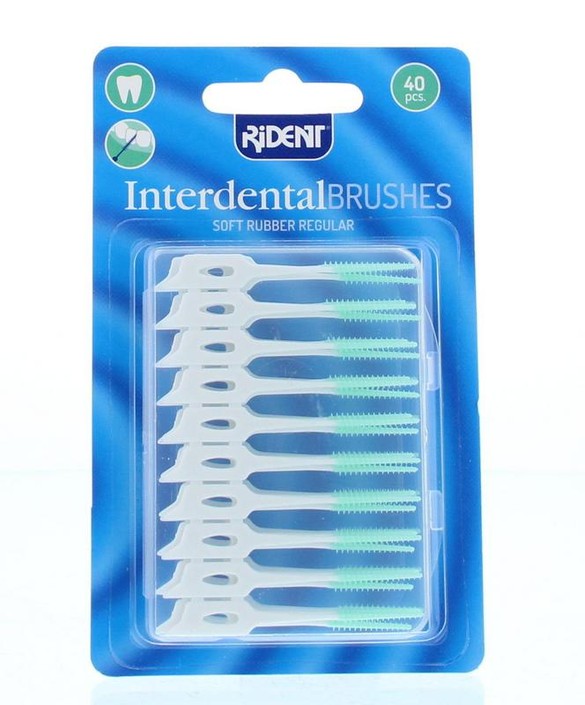 Rident Interdental brushes soft rubber (40 Stuks)