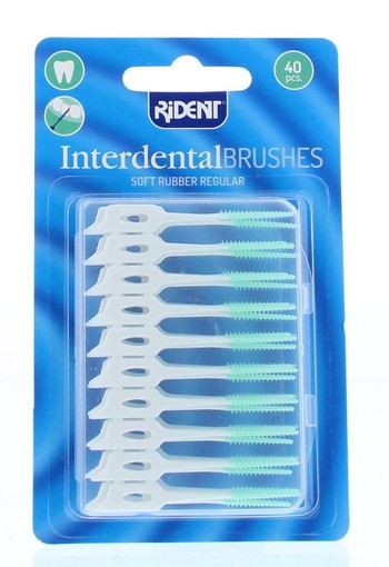 Rident Interdental brushes soft rubber (40 Stuks)
