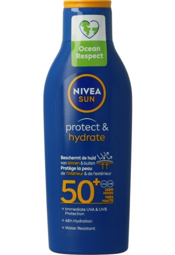 Nivea Sun protect & hydrate zonnemelk SPF50 200 Milliliter