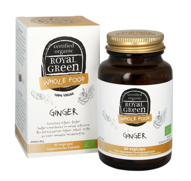 Royal Green Gember bio (60 Vegetarische capsules)