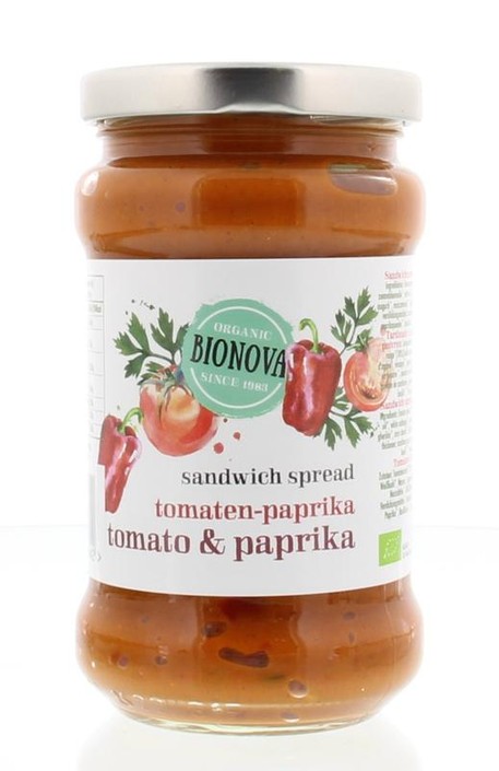 Bionova Sandwichspread tomaat/paprika bio (280 Gram)
