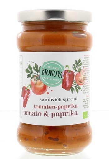 Bionova Sandwichspread tomaat/paprika bio (280 Gram)
