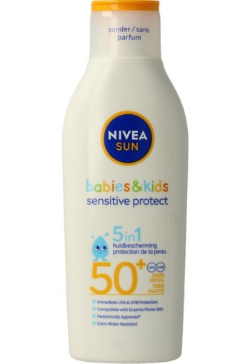 Nivea Sun protect & sensitive child sunmilk SPF50+ 200 Milliliter