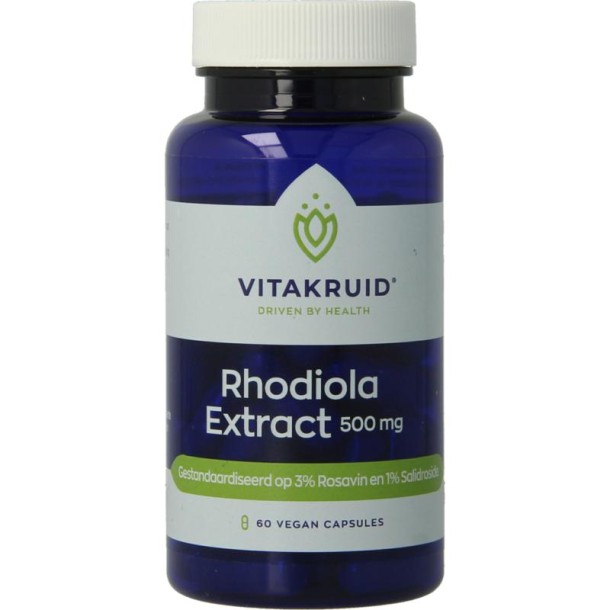 Vitakruid Rhodiola extract 500 mg (60 Vegetarische capsules)