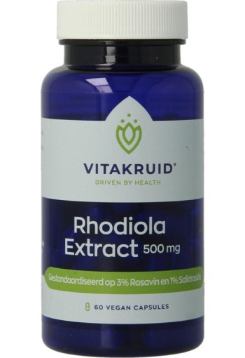 Vitakruid Rhodiola extract 500 mg (60 Vegetarische capsules)