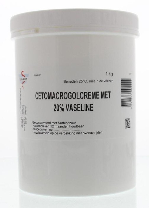 Fagron Cetomacrogol creme 20% vaseline (1 Kilogram)