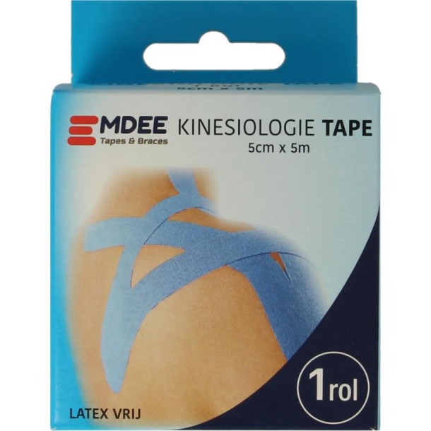 Emdee Kinesio tape licht blauw non cut (1 Rol)