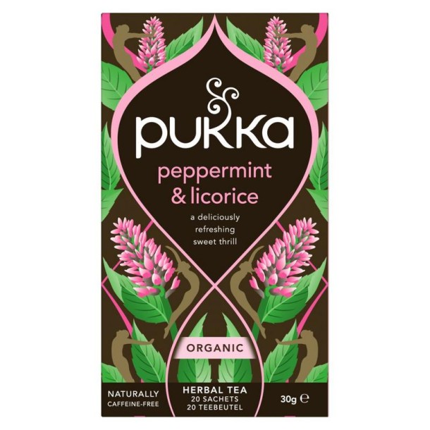 Pukka Peppermint & licorice herb bio (20 Zakjes)