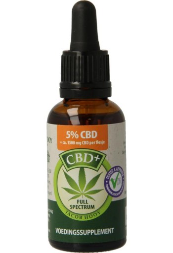 Jacob Hooy CBD plus olie 5% (30 Milliliter)