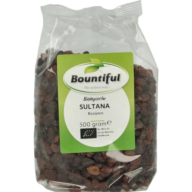 Bountiful Sultana rozijnen bio (500 Gram)