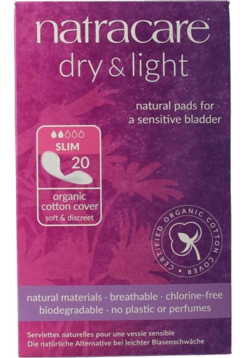 Natracare Dry & light pads (20 Stuks)