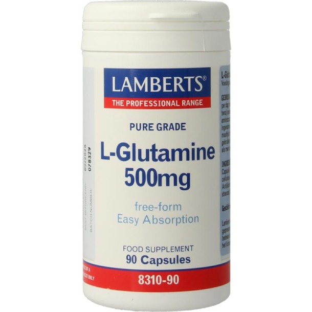 Lamberts L-Glutamine 500mg (90 Vegetarische capsules)