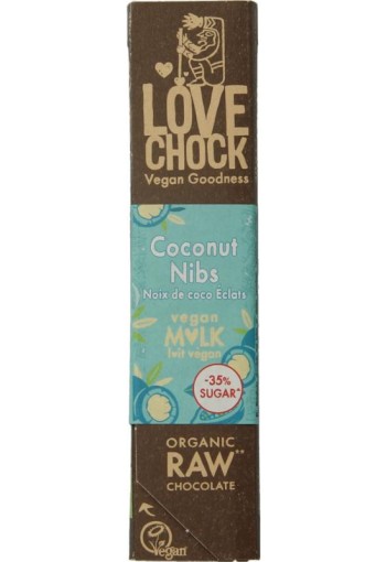 Lovechock M'lk coconut nibs bio (40 Gram)