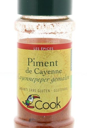 Cook Cayennepeper gemalen bio (40 Gram)