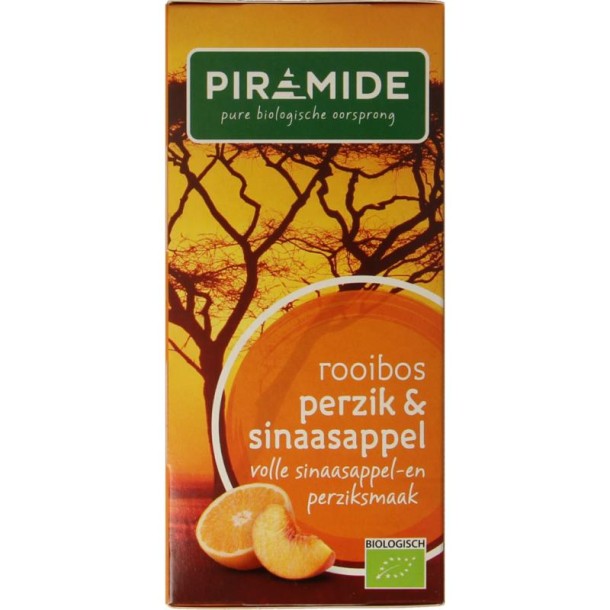 Piramide Rooibos perzik sinaasappel thee bio (20 Zakjes)