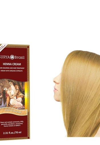 Surya Brasil Henna haarverf creme licht blond (70 Milliliter)