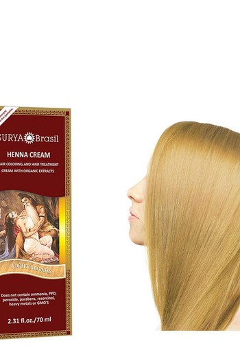 Surya Brasil Henna haarverf creme licht blond (70 Milliliter)