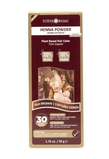 Surya Brasil Henna haarverf poeder as bruin (50 Gram)