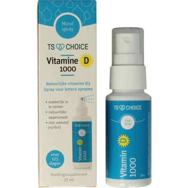 TS Choice Vitaminespray vitamine D 1000 (25 Milliliter)