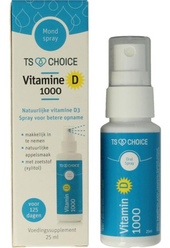 TS Choice Vitaminespray vitamine D 1000 (25 Milliliter)