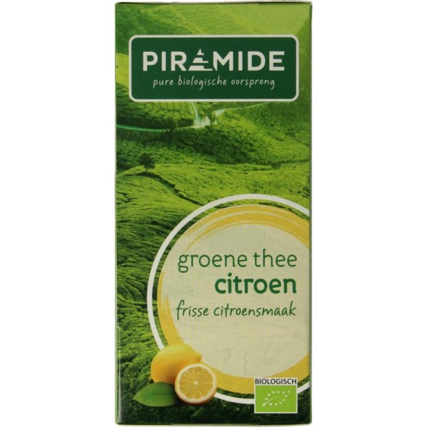 Piramide Groene thee met citroen eko bio (20 Zakjes)