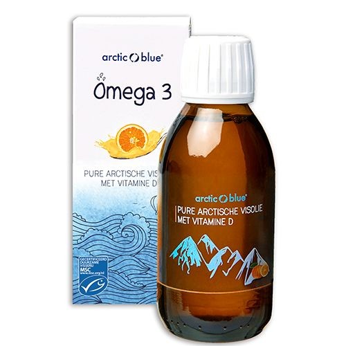 Arctic Blue Omega 3 pure visolie met vitamine D (150 Milliliter)